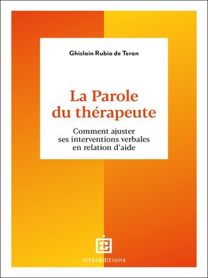 cover image of La Parole du thérapeute